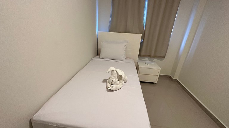 Apartamento com dois quartos no centro com churrasqueira