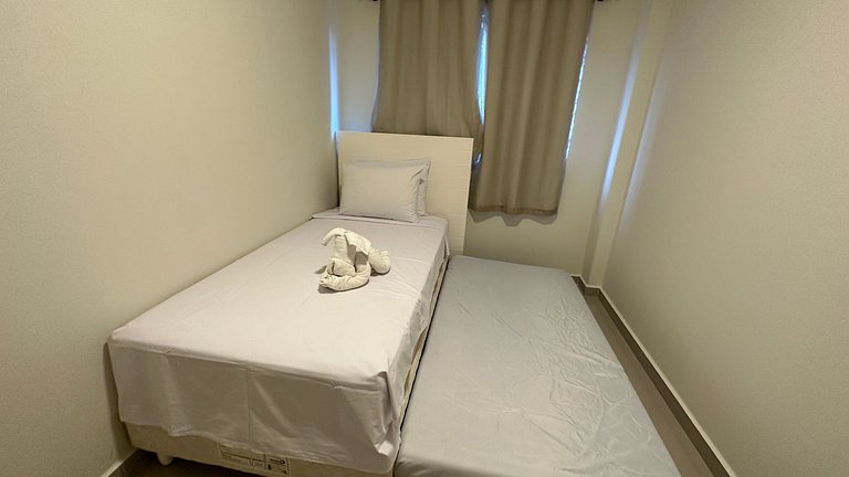 Apartamento com dois quartos no centro com churrasqueira