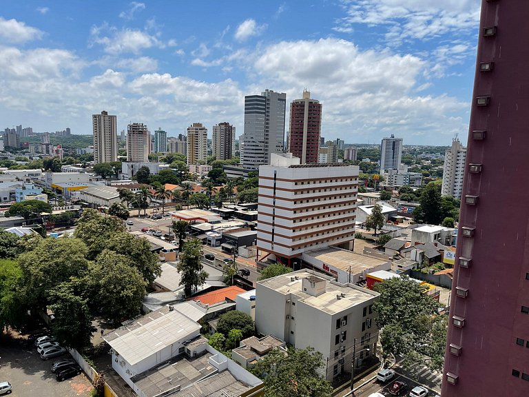 Apt novo no CENTRO de Foz com garagem e mobiliado